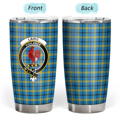 Clan Laing Tartan Crest Tumbler CT61 Clan Laing Tartan Today