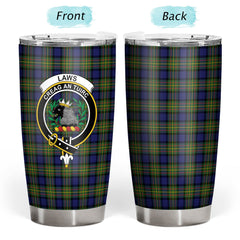 Clan Laws Tartan Crest Tumbler IC82 Clan Hall Tartan Today