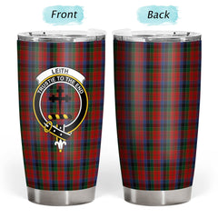 Clan Leith Tartan Crest Tumbler MI82 Clan Hall Tartan Today