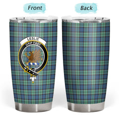 Clan Leslie Hunting Ancient Tartan Crest Tumbler BK32 Clan Leslie Tartan Today