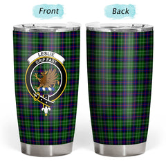 Clan Leslie Hunting Tartan Crest Tumbler EB44 Clan Leslie Tartan Today
