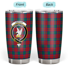 Clan Lindsay Modern Tartan Crest Tumbler KR32 Clan Lindsay Tartan Today
