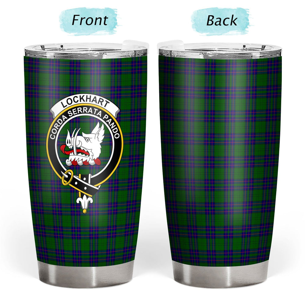 Clan Lockhart Modern Tartan Crest Tumbler CJ66 Clan Lockhart Tartan Today