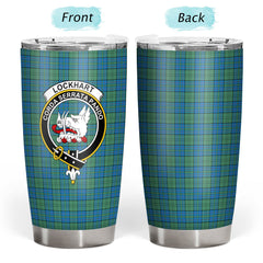 Clan Lockhart Tartan Crest Tumbler KD60 Clan Lockhart Tartan Today