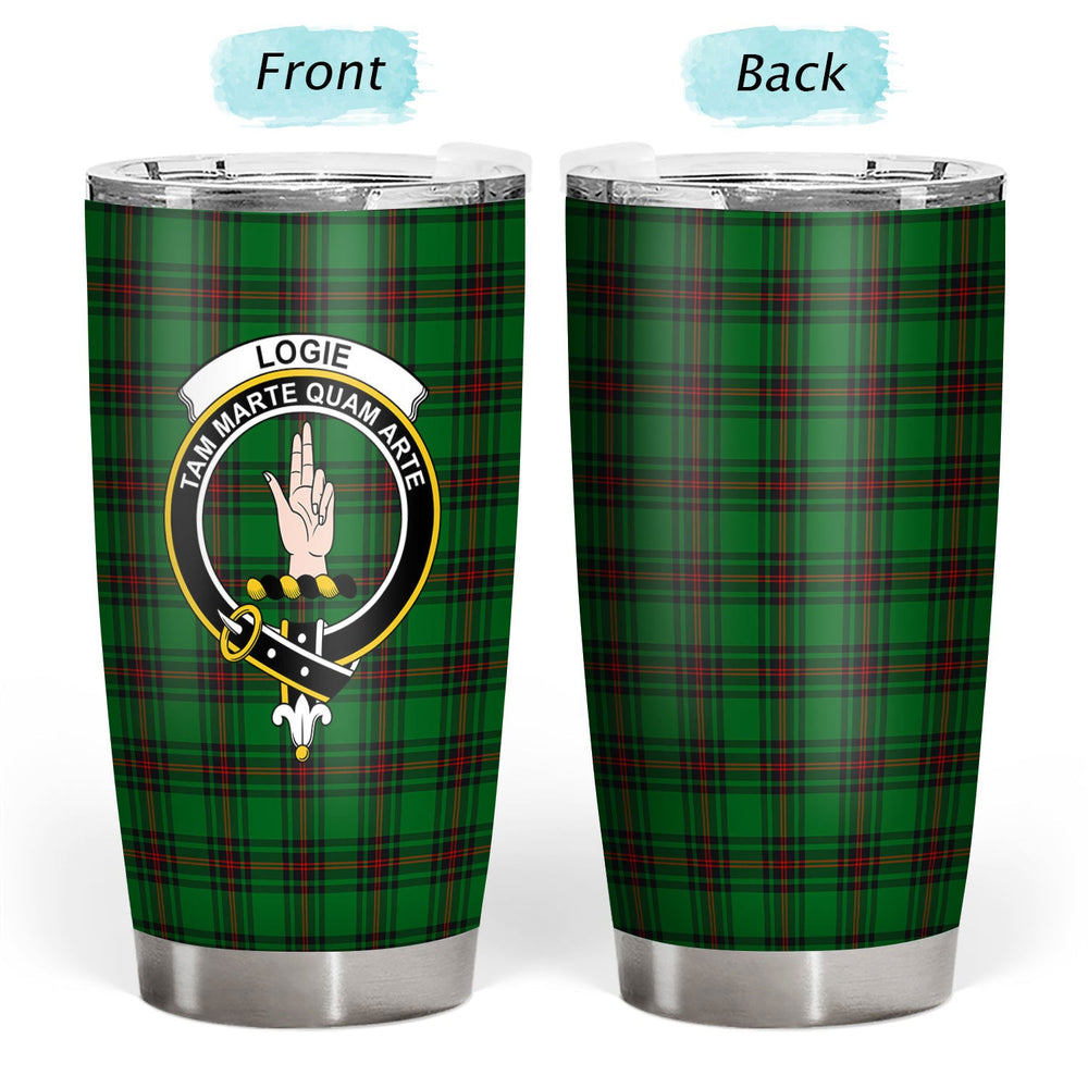 Clan Logie Tartan Crest Tumbler OB80 Clan Logie Tartan Today