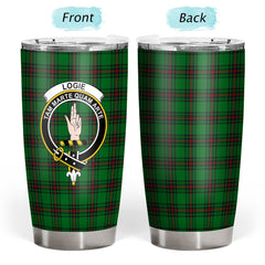 Clan Logie Tartan Crest Tumbler OB80 Clan Logie Tartan Today
