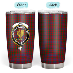 Clan Lyall Tartan Crest Tumbler BQ38 Clan Hall Tartan Today
