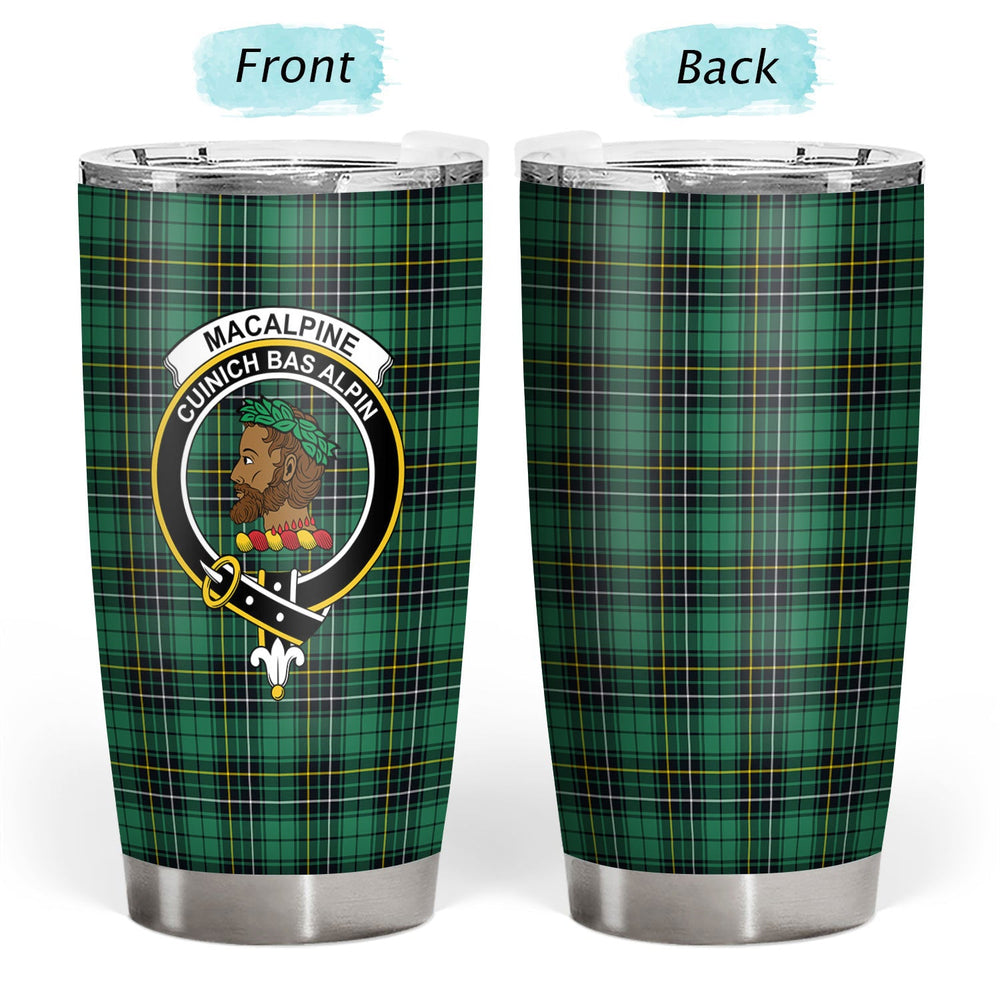 Clan MacAlpine Ancient Tartan Crest Tumbler JJ52 Clan MacAlpine Tartan Today