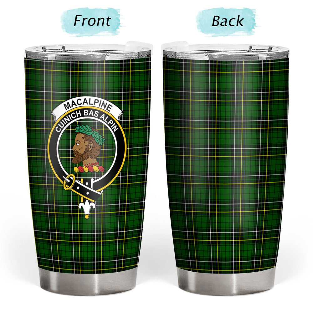 Clan MacAlpine Modern Tartan Crest Tumbler XX94 Clan MacAlpine Tartan Today