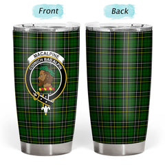 Clan MacAlpine Modern Tartan Crest Tumbler XX94 Clan MacAlpine Tartan Today