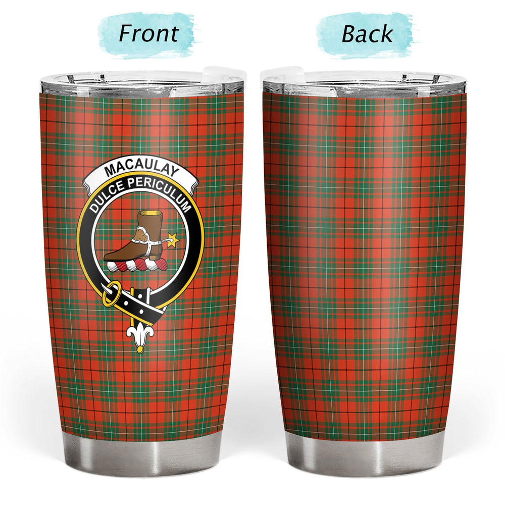 Clan MacAulay Ancient Tartan Crest Tumbler EQ11 Clan MacAulay Tartan Today