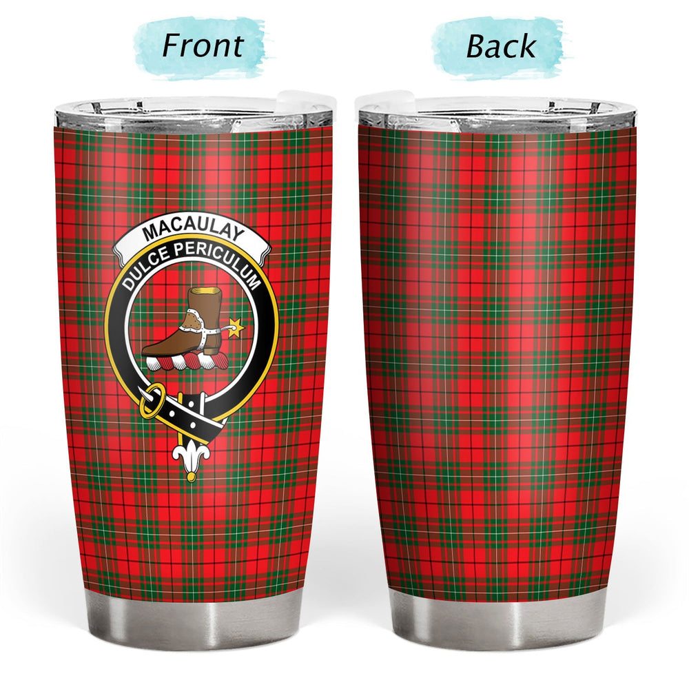 Clan MacAulay Modern Tartan Crest Tumbler BR29 Clan MacAulay Tartan Today