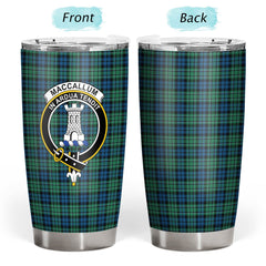 Clan MacCallum Ancient Tartan Crest Tumbler OG87 Clan MacCallum Tartan Today