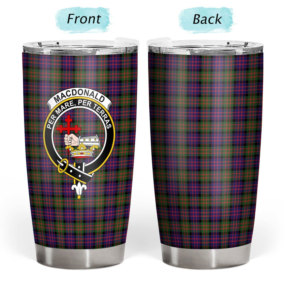 Clan MacDonald Modern Tartan Crest Tumbler OP55 Clan MacDonald Tartan Today