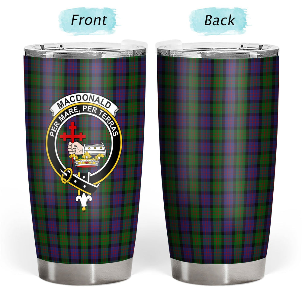 Clan MacDonald Tartan Crest Tumbler DV50 Clan MacDonald Tartan Today