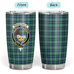 Clan MacDonald of the Isles Hunting Ancient Tartan Crest Tumbler DB73 Clan MacDonald Tartan Today