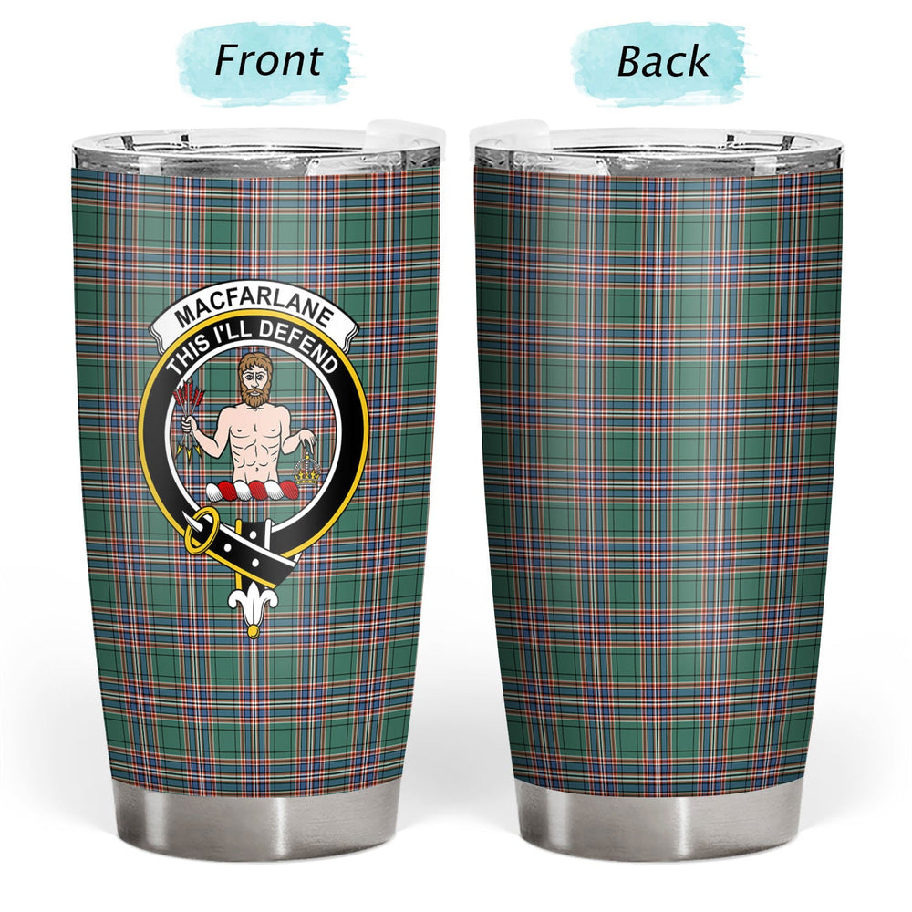 Clan MacFarlane Hunting Ancient Tartan Crest Tumbler AP79 Clan MacFarlane Tartan Today