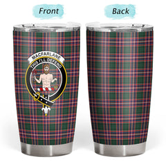 Clan MacFarlane Hunting Modern Tartan Crest Tumbler HH14 Clan MacFarlane Tartan Today