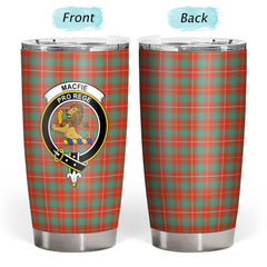 Clan MacFie Ancient Tartan Crest Tumbler NH88 Clan MacPhee_MacFie Tartan Today