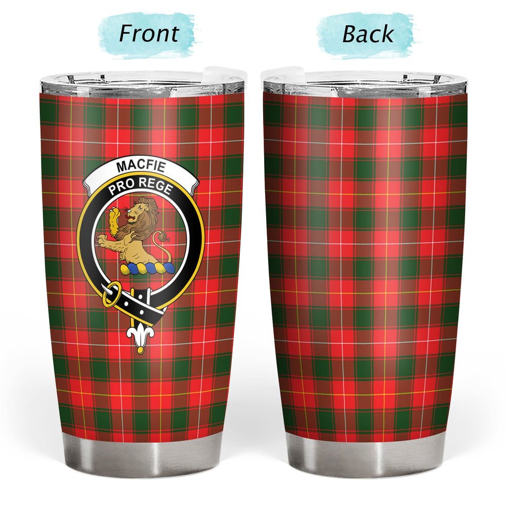 Clan MacFie Tartan Crest Tumbler KW45 Clan MacPhee_MacFie Tartan Today