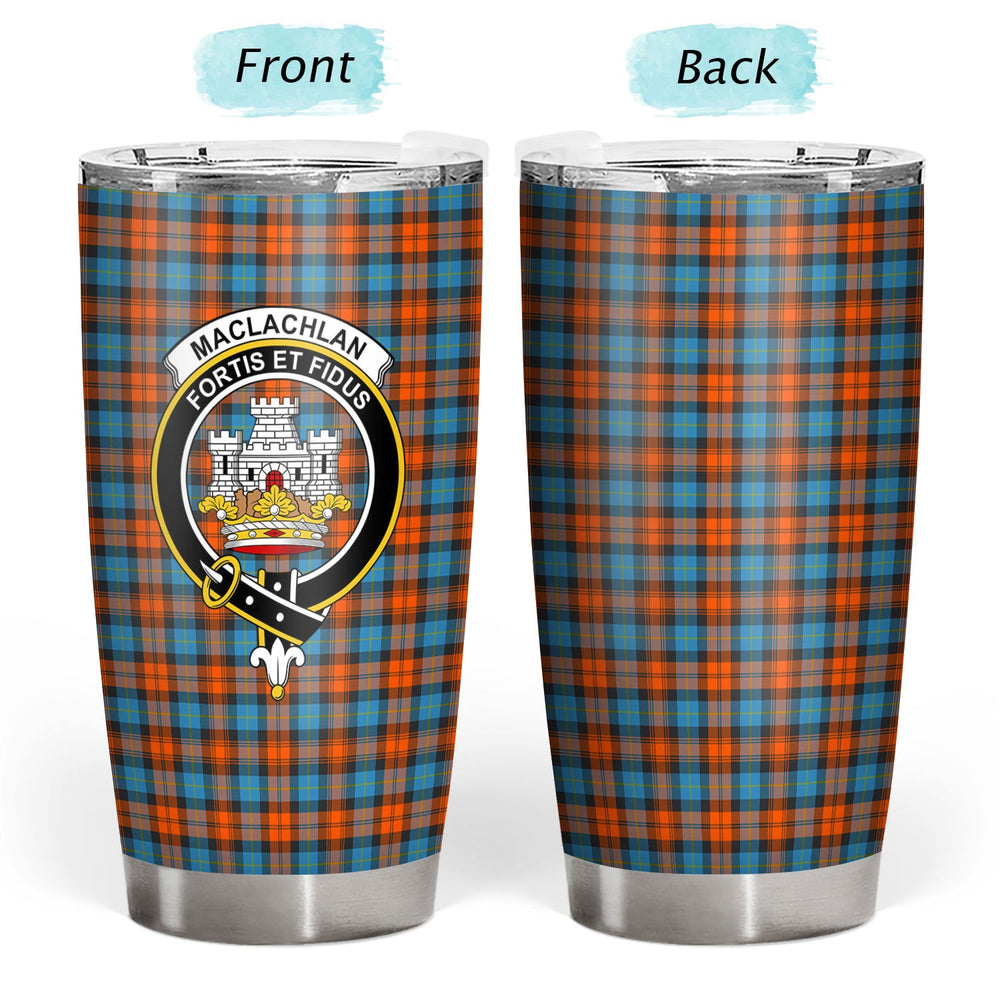 Clan MacLachlan Ancient Tartan Crest Tumbler UL72 Clan Hall Tartan Today