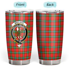 Clan MacLaine of Loch Buie Tartan Crest Tumbler CQ87 Clan Hall Tartan Today