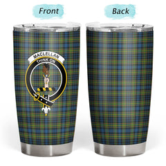 Clan MacLellan Ancient Tartan Crest Tumbler DH98 Clan Hall Tartan Today