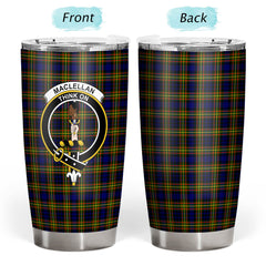 Clan MacLellan Modern Tartan Crest Tumbler FK36 Clan Hall Tartan Today