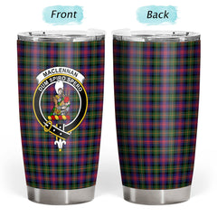 Clan MacLennan Modern Tartan Crest Tumbler RH19 Clan Hall Tartan Today
