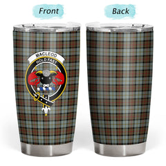 Clan MacLeod of Harris Weathered Tartan Crest Tumbler KX88 Clan Hall Tartan Today