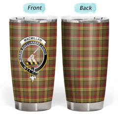 Clan MacMillan Old Weathered Tartan Crest Tumbler KP16 Clan MacMillan Tartan Today