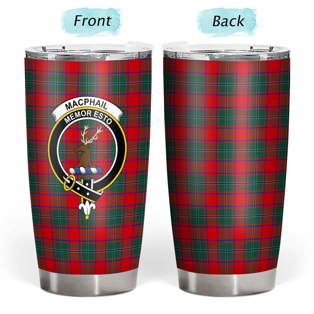 Clan MacPhail Tartan Crest Tumbler XN44 Clan MacPhail Tartan Today