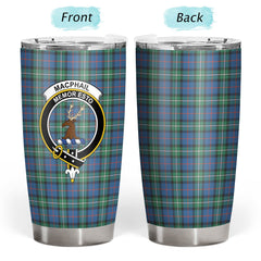 Clan MacPhail Hunting Ancient Tartan Crest Tumbler AK10 Clan MacPhail Tartan Today