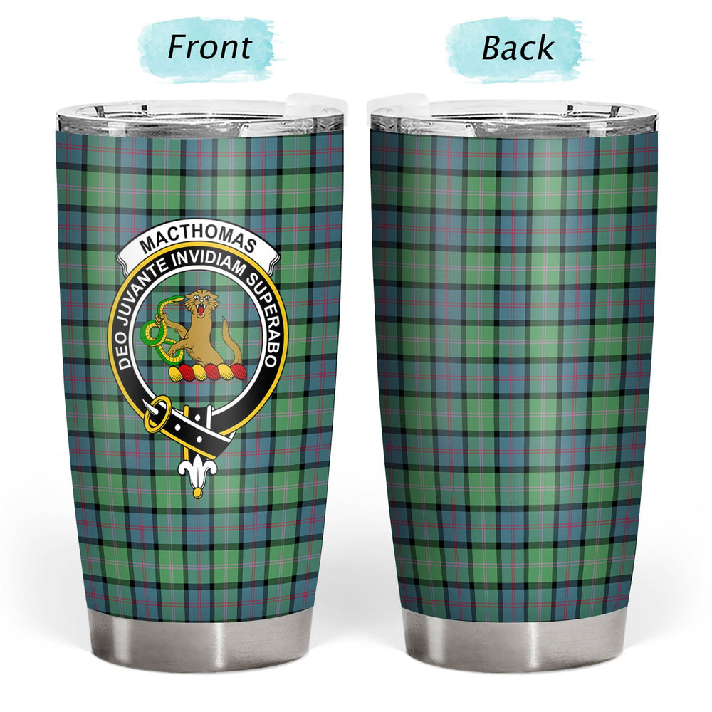 Clan MacThomas Ancient Tartan Crest Tumbler CR63 Clan MacThomas Tartan Today