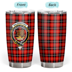 Clan Majoribanks Tartan Crest Tumbler GQ17 Clan Hall Tartan Today