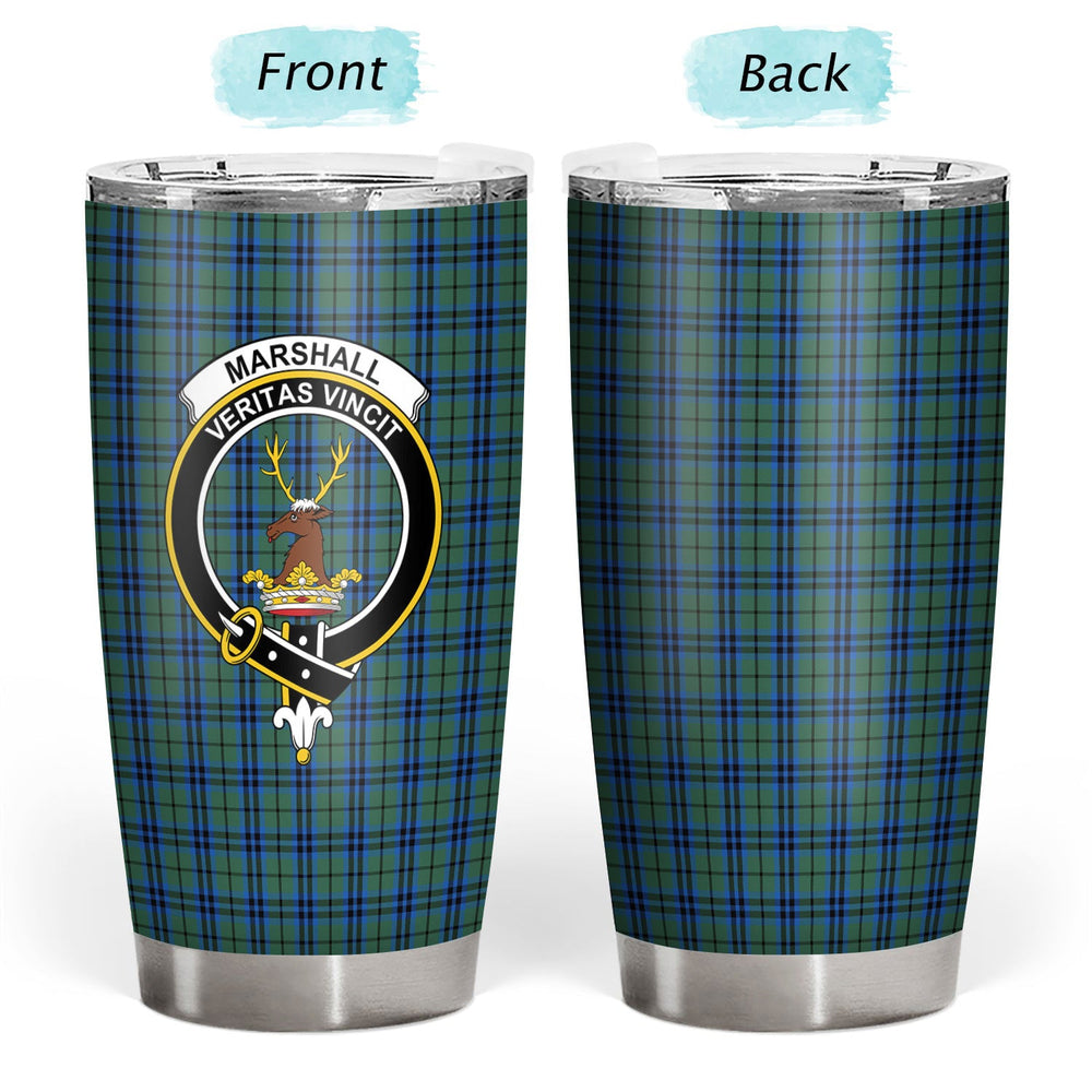 Clan Marshall Tartan Crest Tumbler QH39 Clan Mar Tartan Today