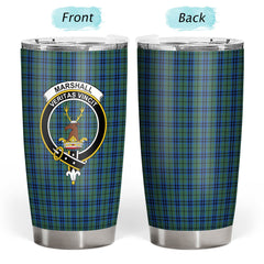 Clan Marshall Tartan Crest Tumbler QH39 Clan Mar Tartan Today