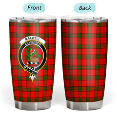 Clan Maxwell Modern Tartan Crest Tumbler EF16 Clan Maxwell Tartan Today