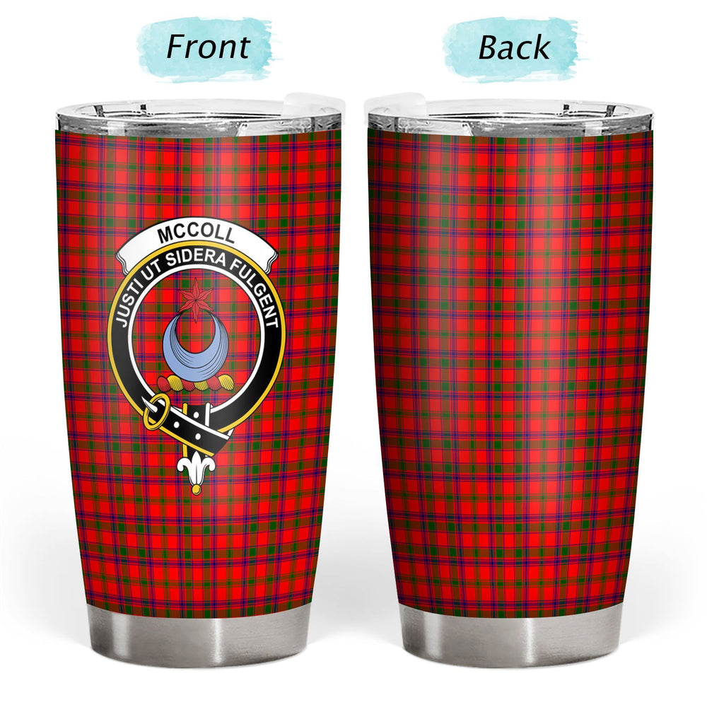 Clan McColl Tartan Crest Tumbler YK80 Clan Hall Tartan Today