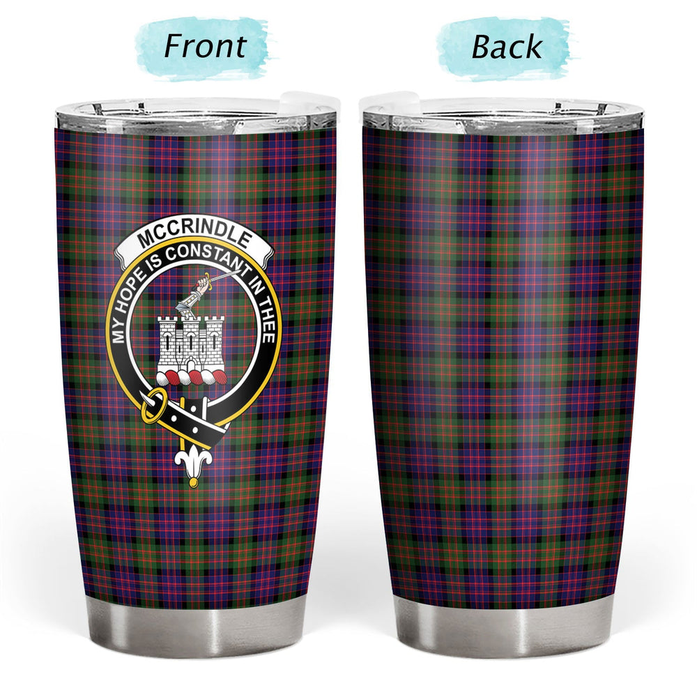 Clan McCrindle Tartan Crest Tumbler II13 Clan Hall Tartan Today