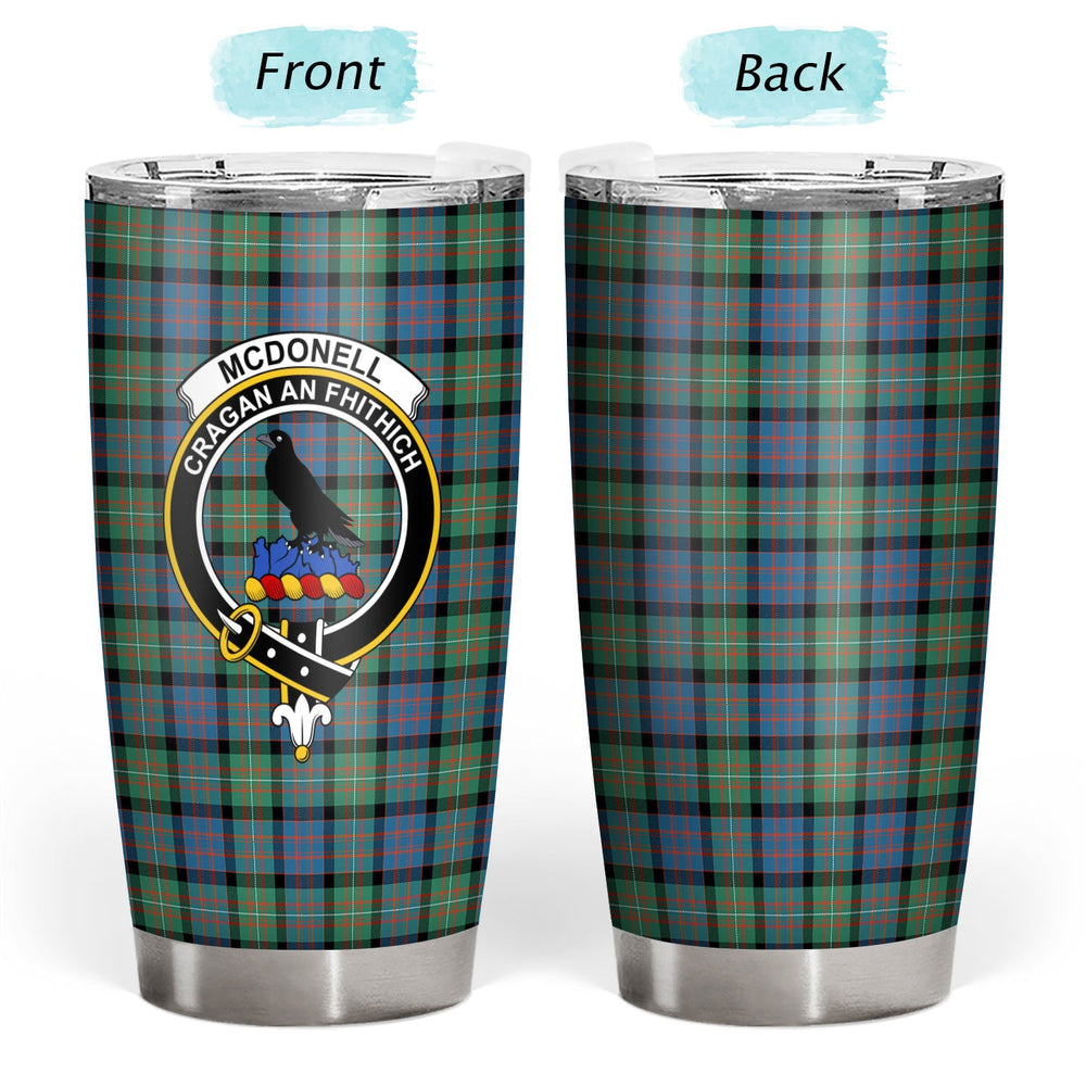 Clan McDonnell of Glengarry Ancient Tartan Crest Tumbler MH49 Clan Glen Tartan Today