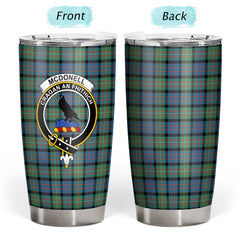 Clan McDonnell of Glengarry Ancient Tartan Crest Tumbler MH49 Clan Glen Tartan Today
