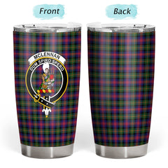 Clan McLellan Modern Tartan Crest Tumbler IB28 Clan Hall Tartan Today