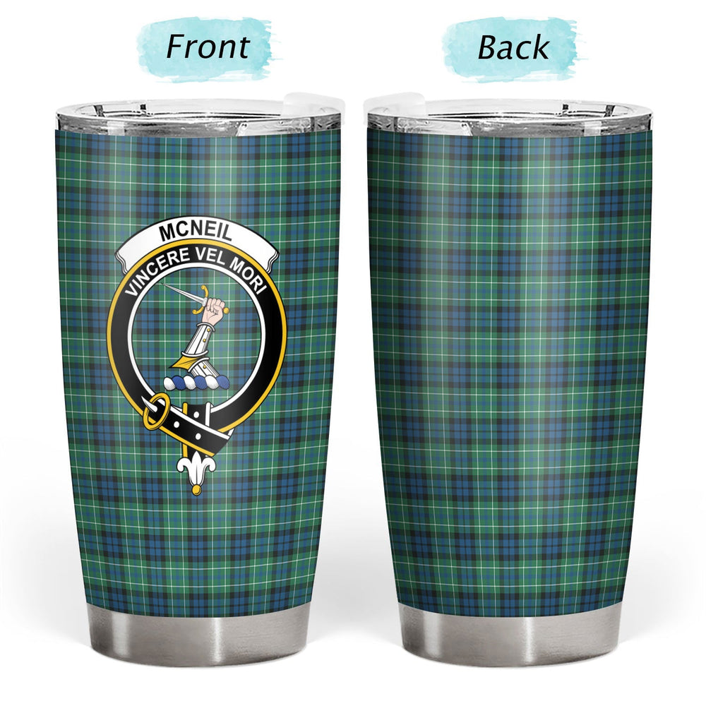 Clan McNeil of Colonsay Ancient Tartan Crest Tumbler SG40 Clan Hall Tartan Today