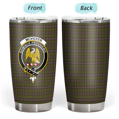 Clan McVicker Tartan Crest Tumbler WO47 Clan Hall Tartan Today