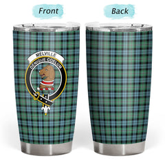 Clan Melville Tartan Crest Tumbler DA88 Clan Melville Tartan Today