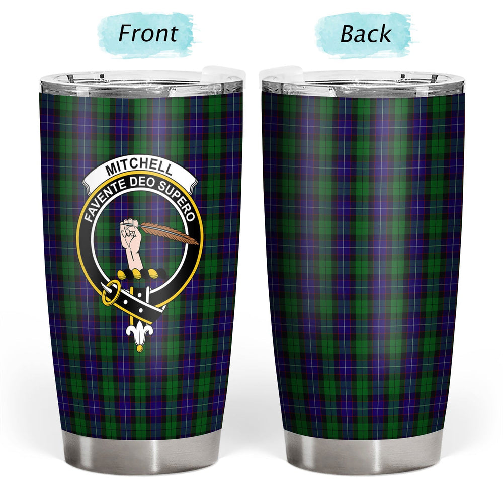 Clan Mitchell Tartan Crest Tumbler OU89 Clan Hall Tartan Today