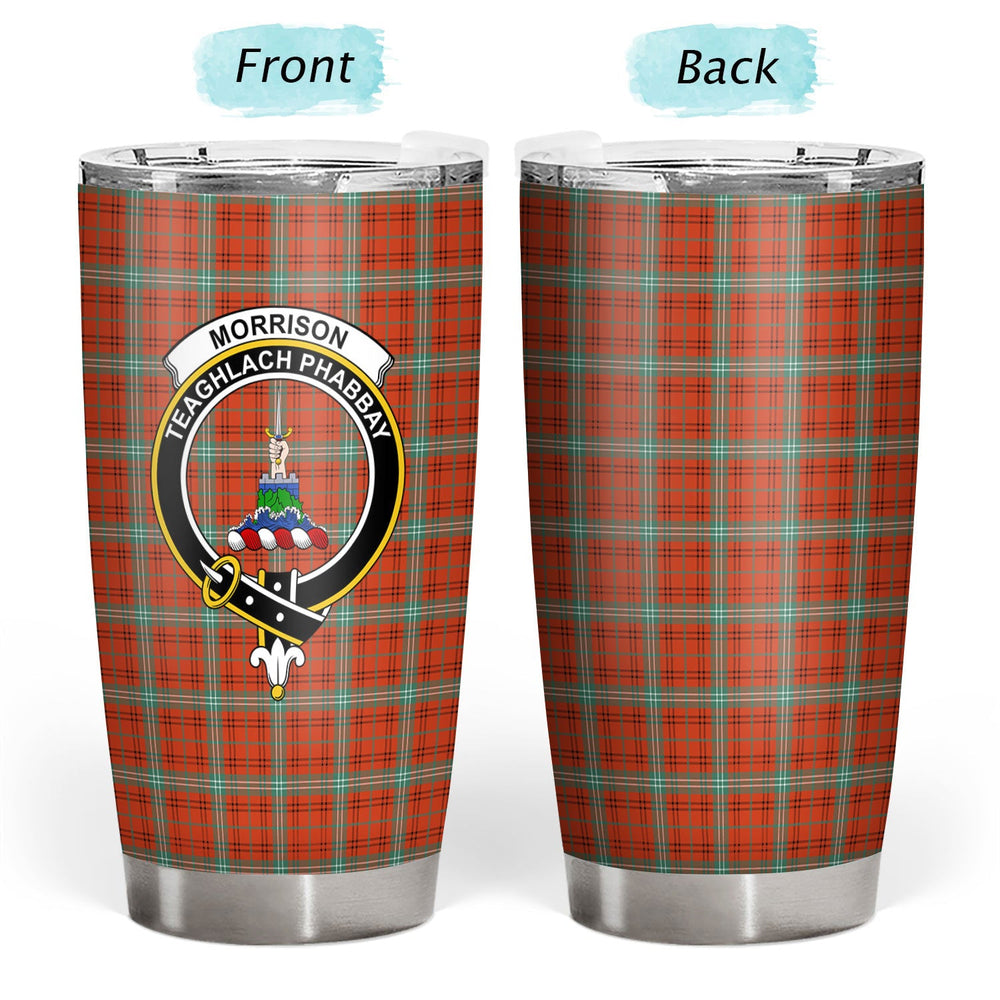 Clan Morrison Red Ancient Tartan Crest Tumbler JS67 Clan Morrison Tartan Today