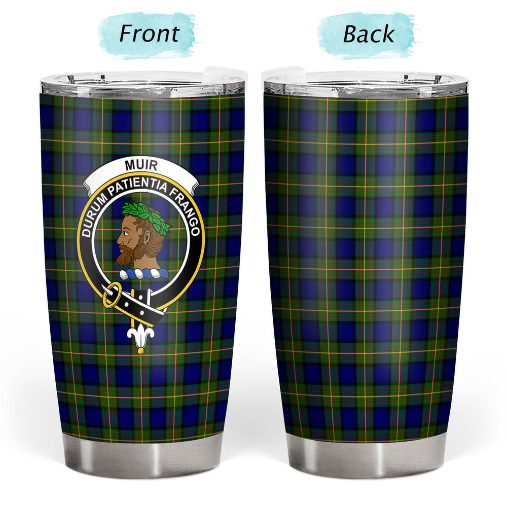 Clan Muir Tartan Crest Tumbler JN98 Clan Muir_More Tartan Today