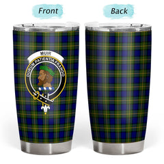 Clan Muir Tartan Crest Tumbler JN98 Clan Muir_More Tartan Today